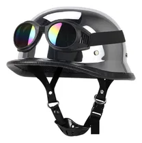 Comprar Casco De Motocicleta Medio Casco Motocicleta Con Gafas
