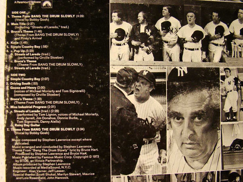 Bang The Drum Slowly Sound Track 1973 Vinilo Usa (Usado)