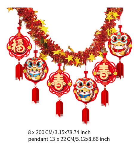 Adorno De Año Nuevo Chino, Decoración Colgante Estilo C