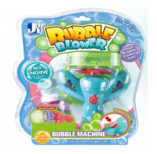 Juguete Burbujero A Pila Bubble Power Explorer Fan