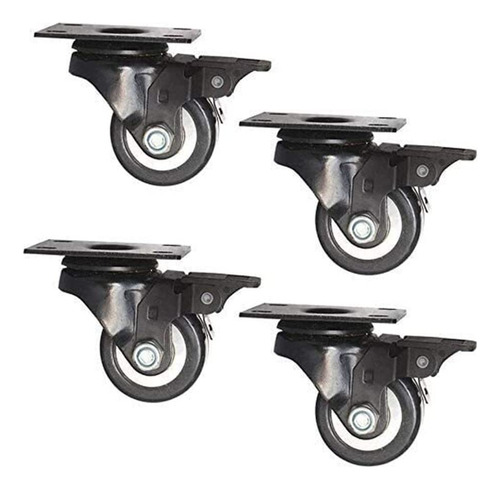Casters Pack Of 4 Role 1,5 2-inch High-performance Nylon