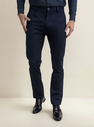 Pantalón Recto Hombre De Algodón