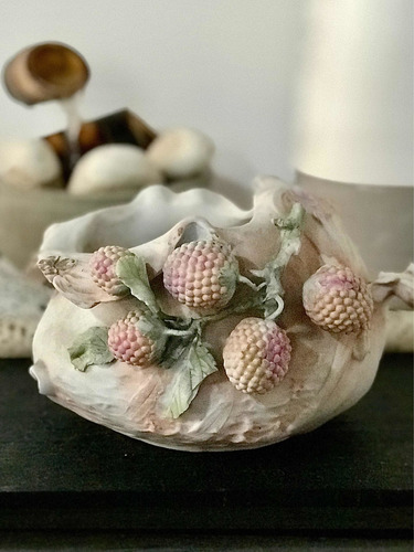 Centro De Mesa Jardinera De Porcelana Biscuit Europea