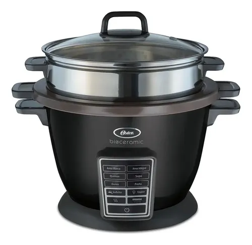 Olla Arrocera Multifunción 10 En 1 Oster 8030b Color Negro Frecuencia 50 Hz