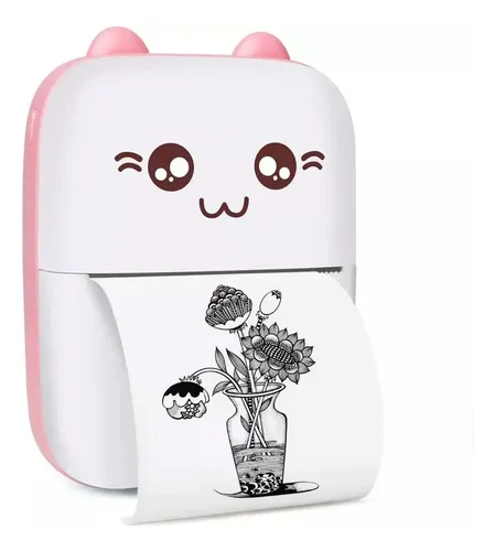 Genérica Mini Impresora Térmica Portátil Gatita Gatito