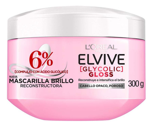 Crema De Tratamiento Elvive Glycolic Gloss 300g