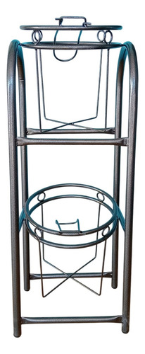 Porta 2 Garrafones De Agua, Columpio Doble, Gris