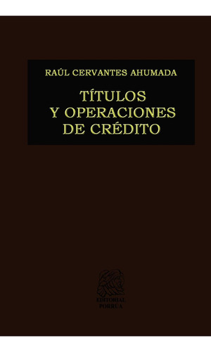 Títulos Y Operaciones De Crédito Cervantes ¡ !
