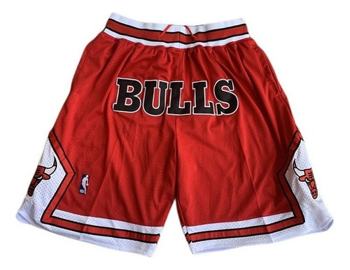 Pantalones Cortos Deportivos Retro De Baloncesto Rojos