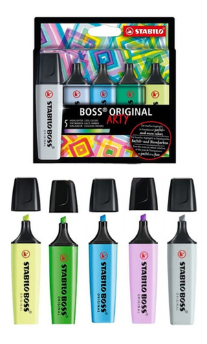 Resaltadores Stabilo Boss Arty Set Colores Frios X 5