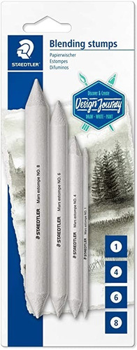 Kit de borradores para fumar Staedtler con 04 unidades, color de marcado: blanco