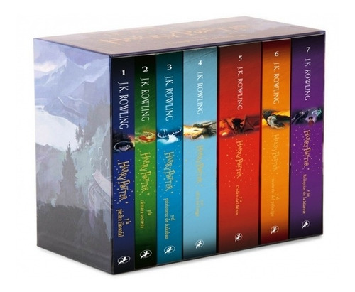 Saga Harry Potter Libro 1 Al 7 Con Estuche - J. K. Rowling B