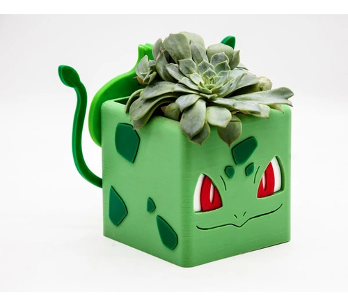 Imagen 3 de 6 de Maceta - Lapicero Pokemon Cuatro Modelos Impresion 3d