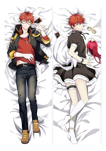 Dakimakura Mystic Messenger 2 Lados+relleno 22x64 Cm