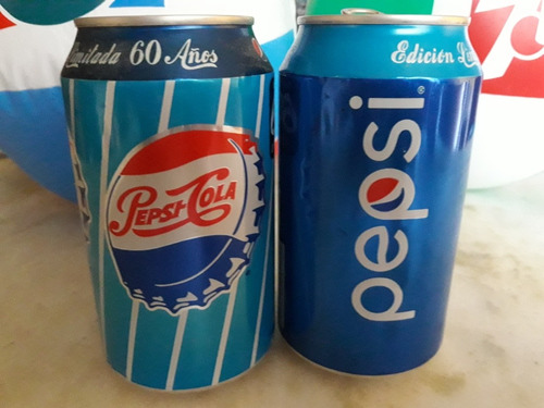 Pepsi Cola 2 Latas Ed.limitada 60 Años,2016,vacias