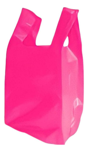 Sacola Plástica Rosa Neon 40x50cm C/3 Kg