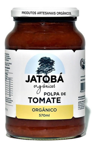 Polpa De Tomate Orgânica 570g - Jatob