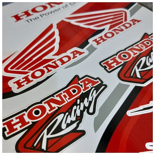 Calcos Stickers Troquelados Honda Moto Hrc X 3 Planchas