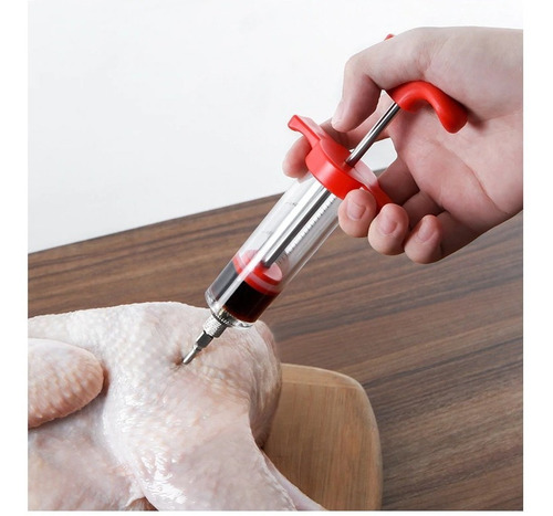 Imagen 2 de 7 de Jeringa Gastronomica Medidora Para Inyectar Carnes Cocina