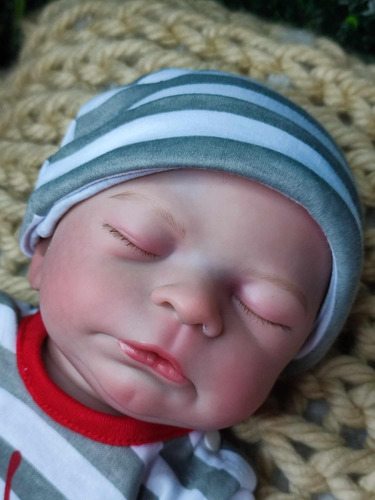 Bebé Reborn Boy Original Vinilo Completo, 45 Cm Rony Doll