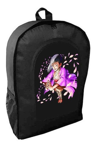 Mochila Negra Dr. Stone  #175