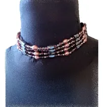 Comprar Collar Tipo Choquer Diseño Y Materiales Especiales Ver Video