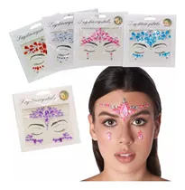 Comprar 6 Strass Gemas Autoadhesivo Brillos Para La Cara Rostro