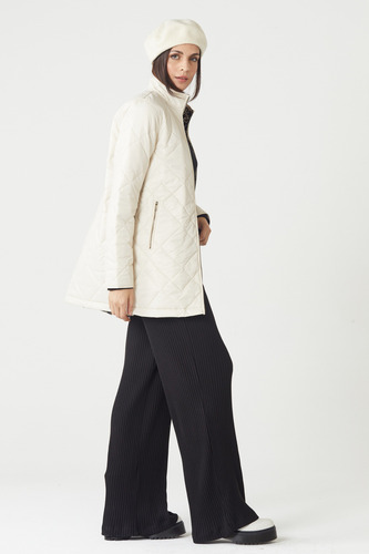 Tapado Reversible Campera Mujer Abrigo Liviano 23138