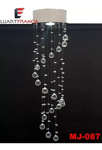 Lustre Cristal Legítimo + Lampada Led Frete Grátis Promoção