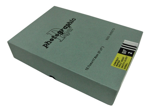 Imagen 1 de 3 de Papel De Contacto Blanco Y Negro 5x7 Glossy 500 Hojas