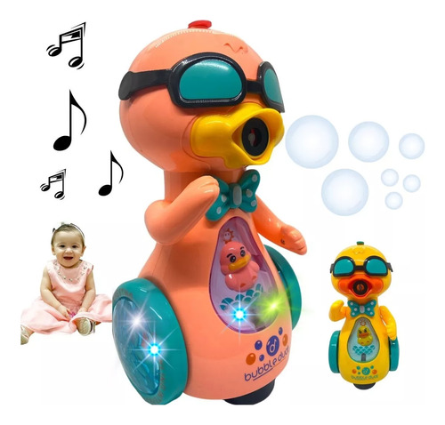 Música Infantil Bubble Machine Duck Sound And Light Duck