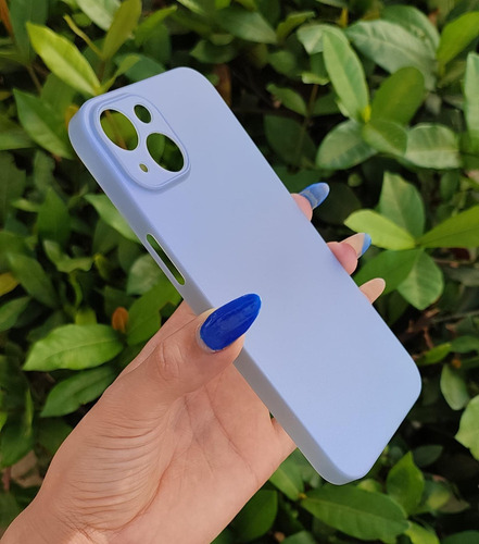 . Capa Case Para iPhone 13 Rígida Fosca Silicone Ultra Fina