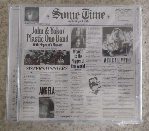 Cd John & Yoko Plastic Ono Band Sometime In Nyc Remasters