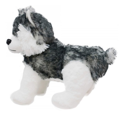 Cachorro Husky De Pelúcia 33 Cm