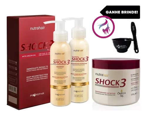comprar Combo Shock3 Oléo De Argan 120ml + Regenerador Nutritivo