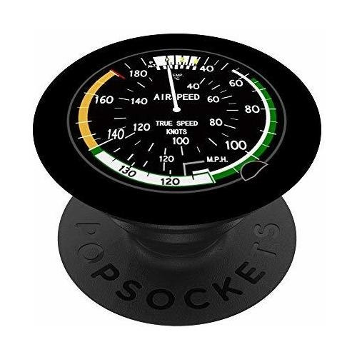 Airplane Aircraft Speedometer Pilot Flight Popsockets Lmvxx