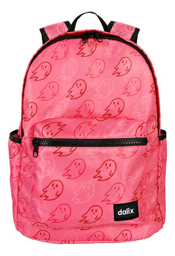 Mochila Dalix Ghost Vibes Em Rosa Choque Para Viagem, Bolsa