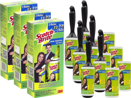 3 Kit Tira Pelos E Fiapos De Tecidos 3m  Scotch-brite