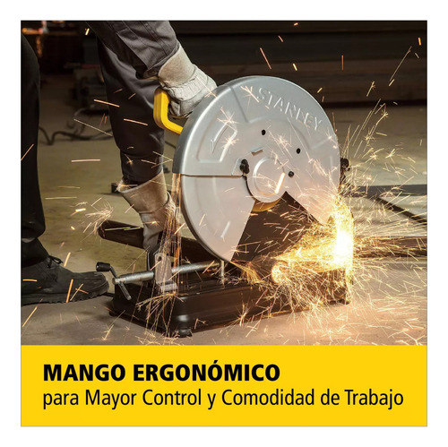 Tronzadora 14 2200w, Amoladora 750w 10 Discos Combo Stanley
