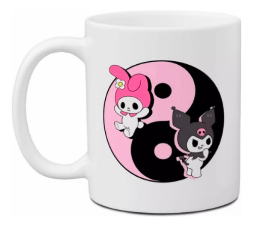 Mug Pocillo Taza Café Tierno My Melody Y Kuromi Hello Kitty