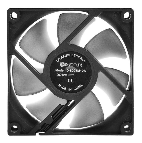 Cooler 80mm Id-cooling No-8025-sd 2000rpm 3 Pines 80x80x25mm