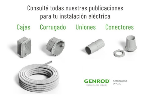 Imagen 2 de 6 de Grampa P/fijar Tubo Rígido 22mm Genrod Pack X 20 Unidades