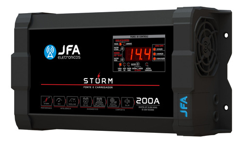 Fonte Jfa 200a Som Automotiva Storm 240vac Monovolt