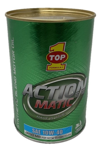 Aceite Motoneta Top1 10w40 Jaso Mb Semisintetico, 6 Lt