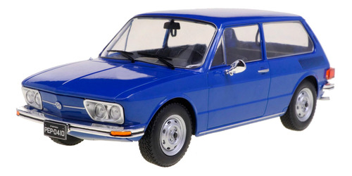 Miniatura De Carro Brasilia 1976 Volkswagen Azul 1:24