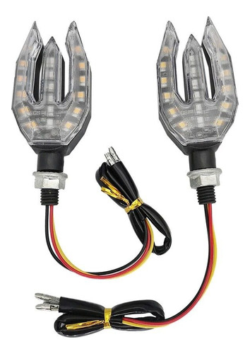 X2 Intermitente Led Ámbar Tritón Direccional Moto Universal