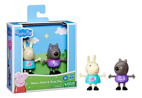 Pack De 2 Figuras Rebecca Rabbit Y Danny Dog - Peppa Pig