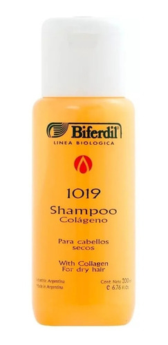 Shampoo Biferdil 1019 Con Colágeno Cabello Seco X200ml