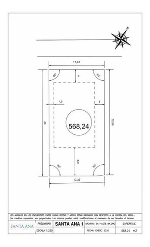 Lote En Venta Barrio Santa Ana, Villanueva