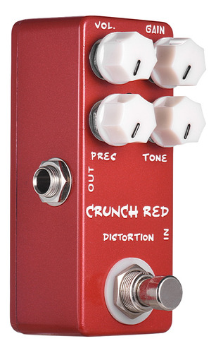 Pedal De Efectos Rojo Con Distorsión Total Guitar Crunch Mos